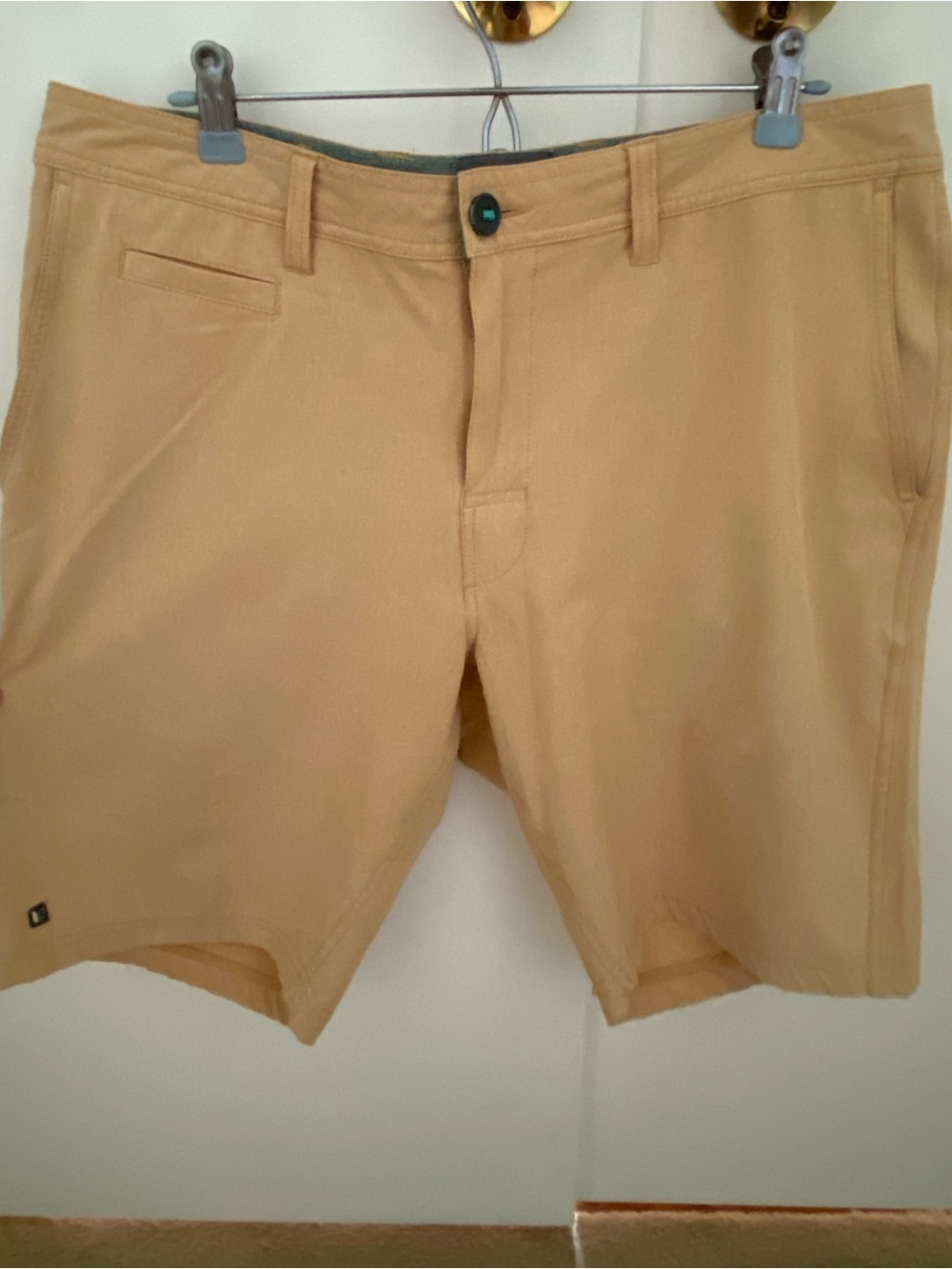 Linksoul Men's Tan Cotton Blend Boardwalker Short